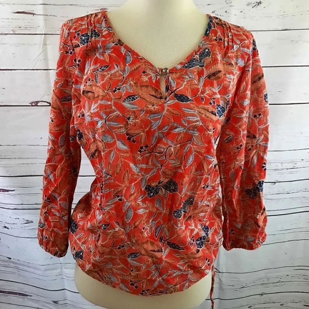 Lucky Brand Flowy Boho Blouse